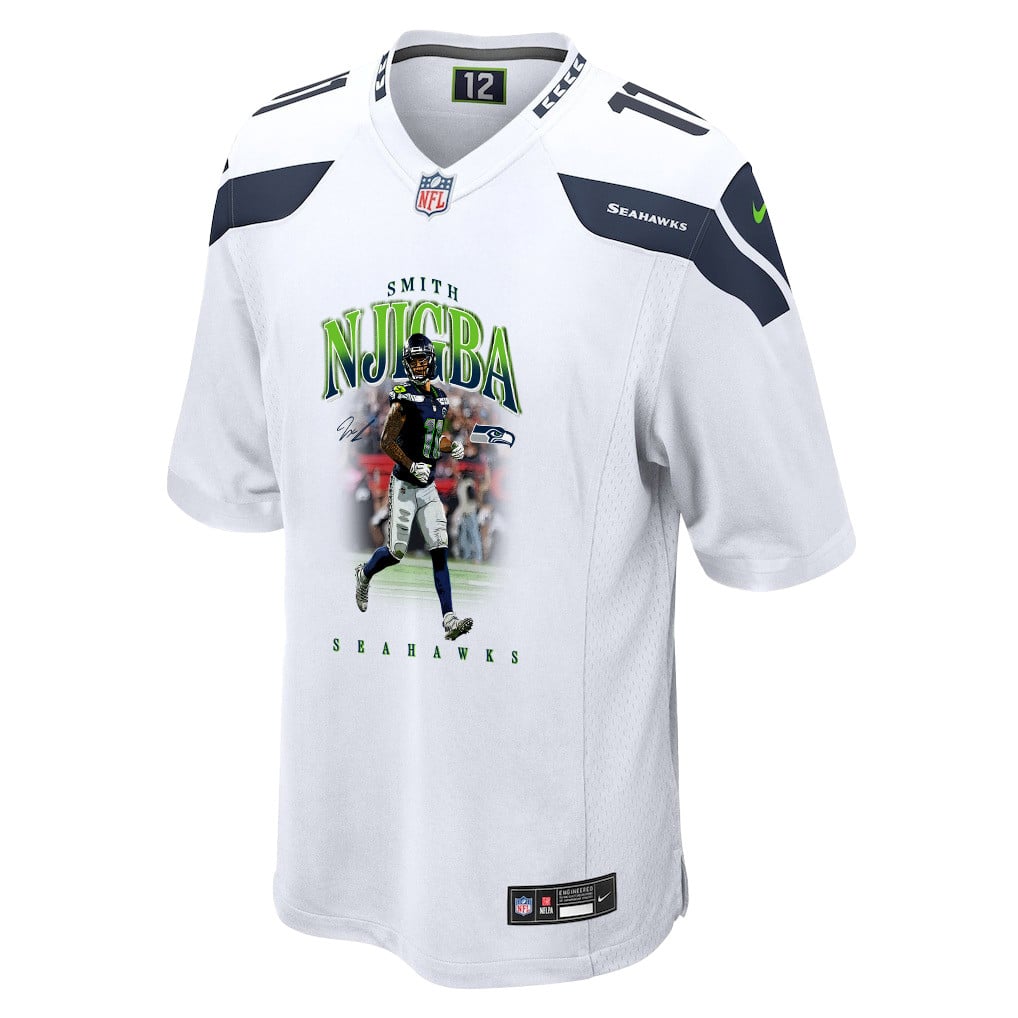 Jaxon Smith-Njigba 11 Seattle Seahawks Super Bowl LX Explosive Playmaker Jersey – White