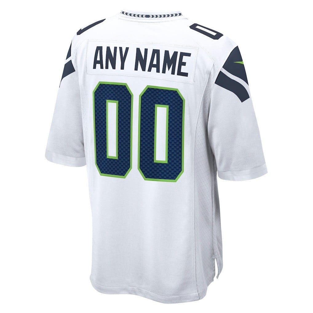 Seattle Seahawks Champions Super Bowl LX Personalized Game Jersey - White Edition