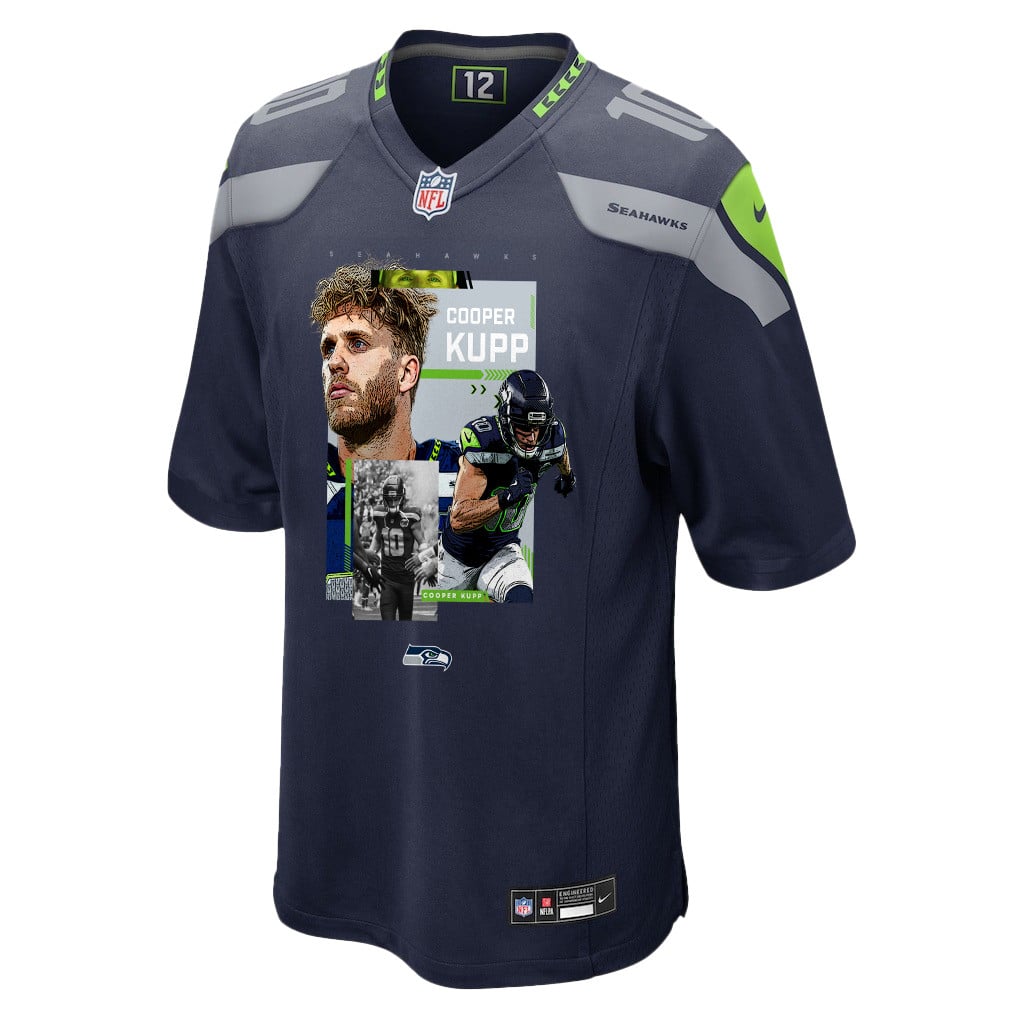 Cooper Kupp 10 Seattle Seahawks Super Bowl LX Power & Precision Jersey – Navy