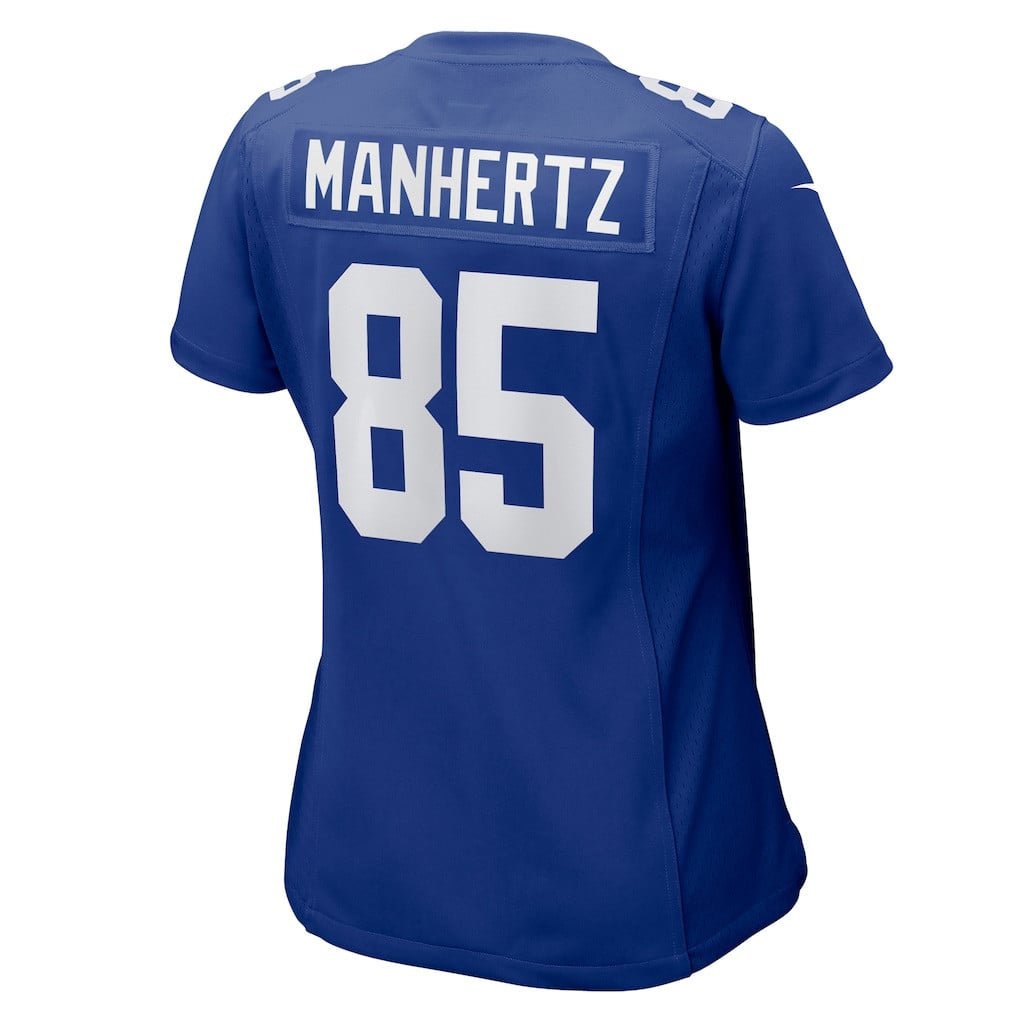 Chris Manhertz 85 New York Giants Women's Team Game Jersey - Royal