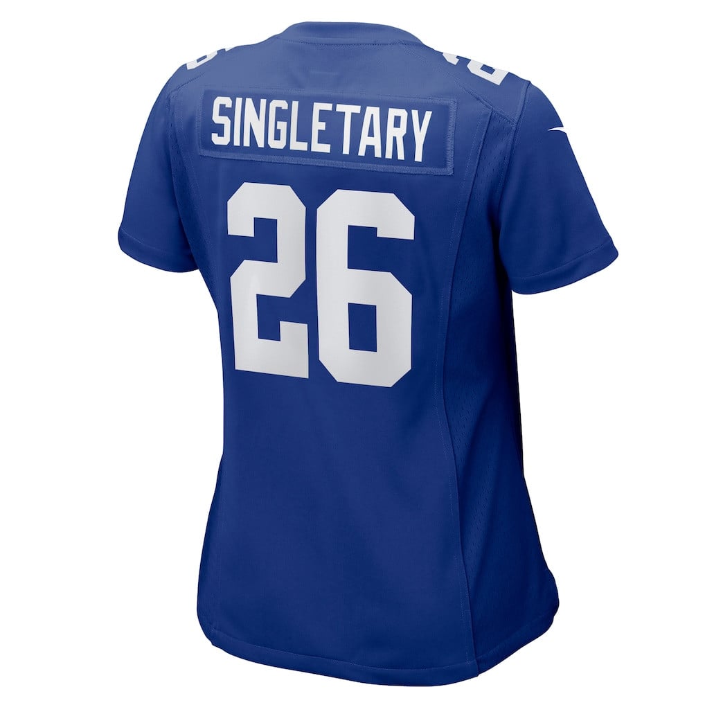 Devin Singletary 26 New York Giants Women's Team Game Jersey - Royal