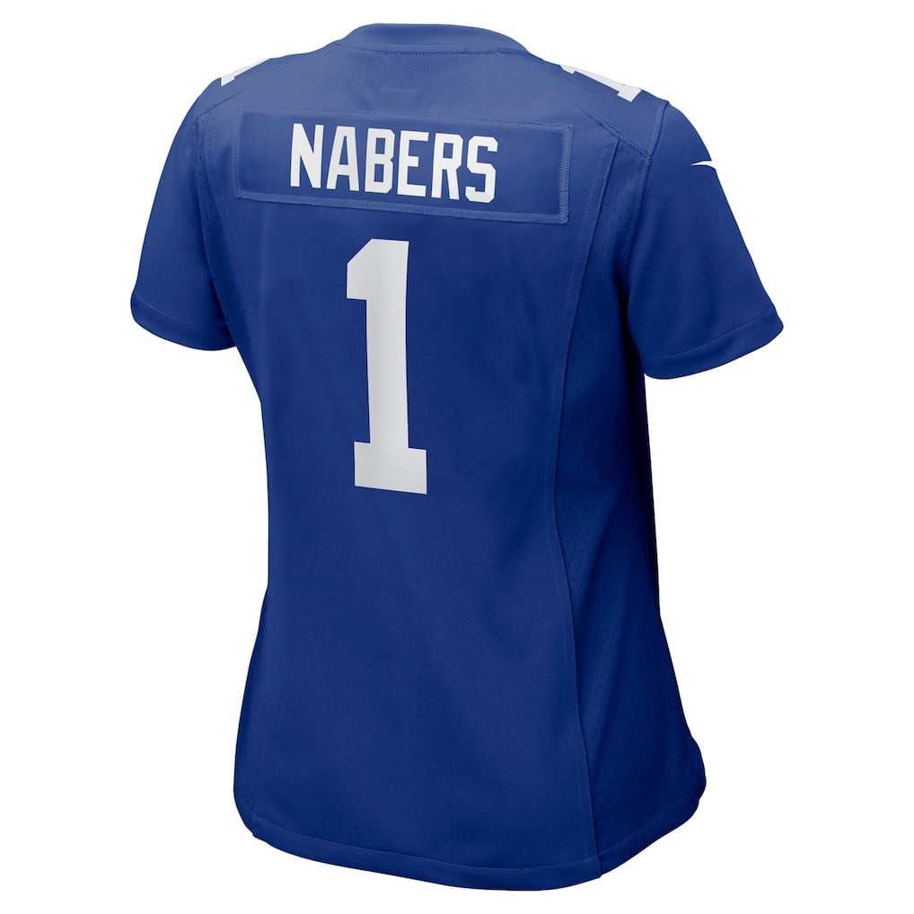 Malik Nabers 1 New York Giants Women's Game Jersey - Royal