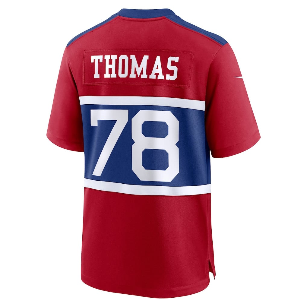 Andrew Thomas 78 New York Giants Alternate Game Men Jersey - Century Red