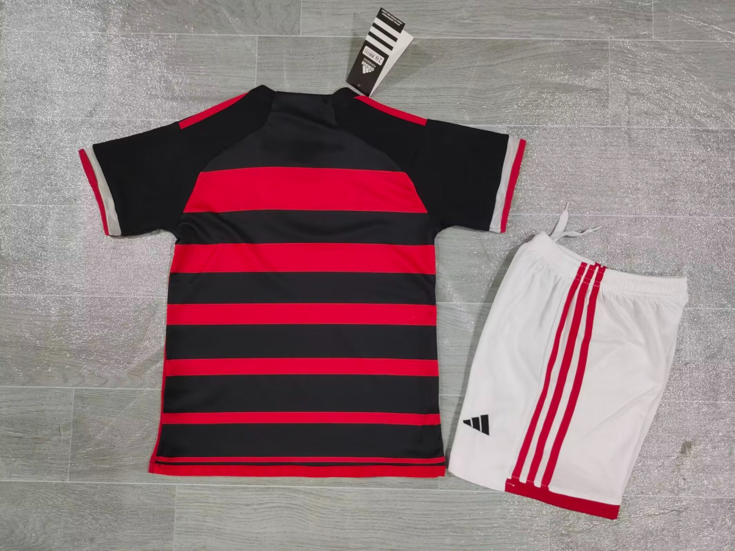 KIDS Clube de Regatas do Flamengo 2024/25 Home Football Kit Set (Jersey + Shorts)