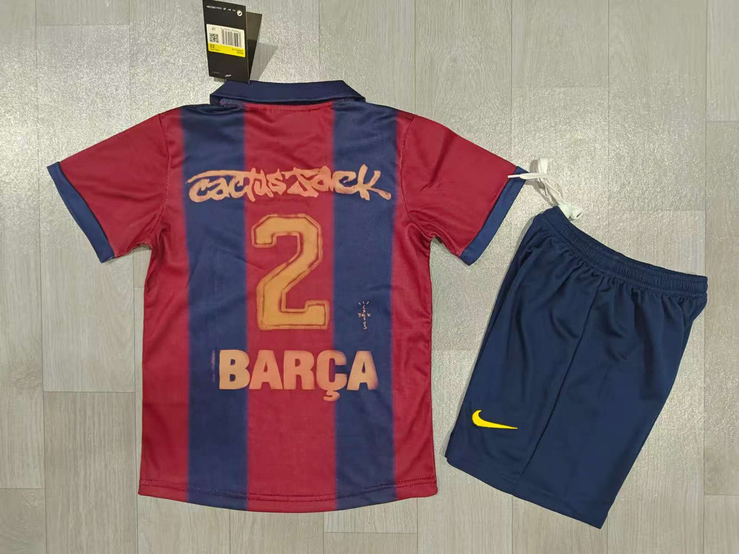 KIDS FC Barcelona Retro Style Nike Home Kids' Football Kit (Replica)