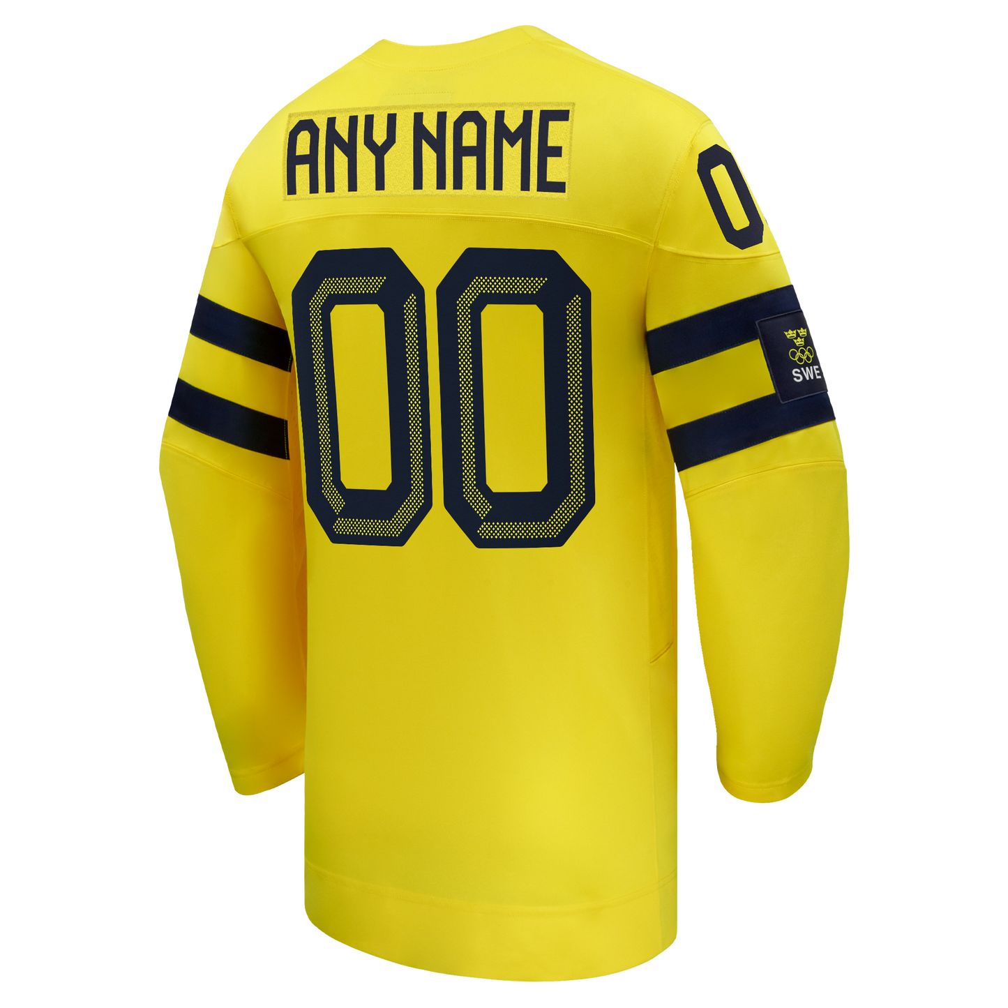 Sweden Hockey Nike 2026 Away Replica Custom Jersey - Yellow