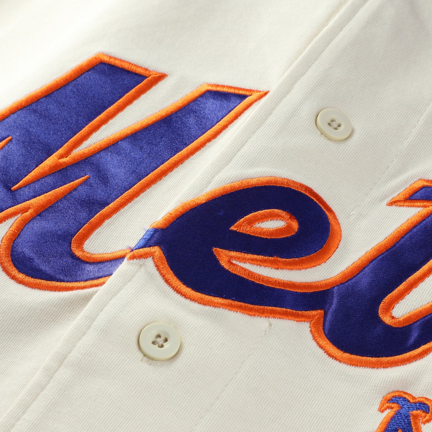 New York Mets Profile Big & Tall Two-Color Fashion Jersey - Cream/Royal