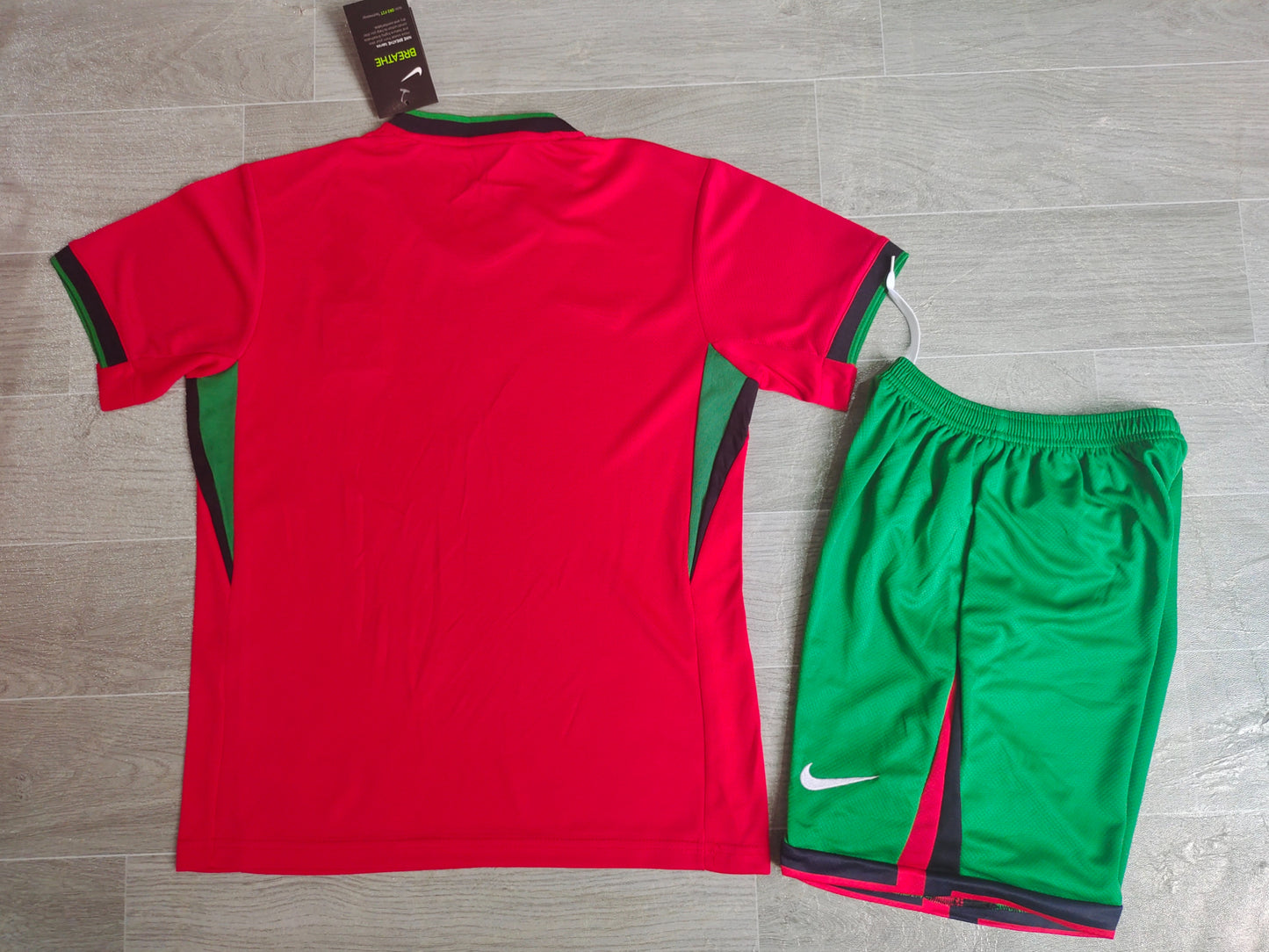 KIDS Portugal National Team 2024/25 Home Football Kit Set (Jersey + Shorts)