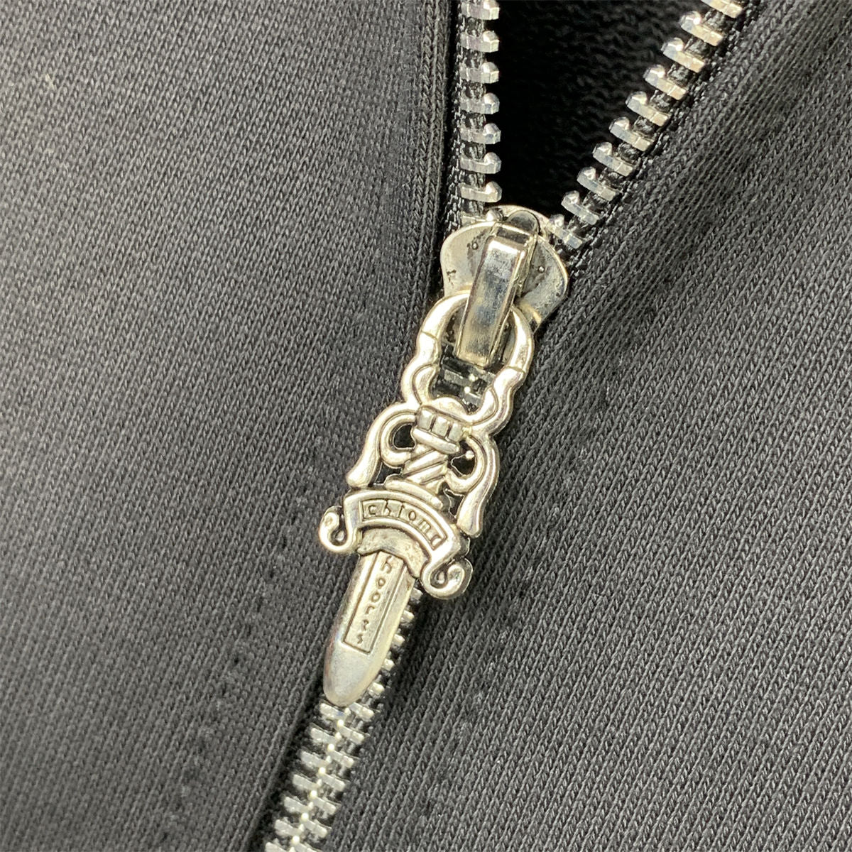Chrome Hearts Made In Hollywood Plus Cross Zip Up Hoodie 'Black/Red'