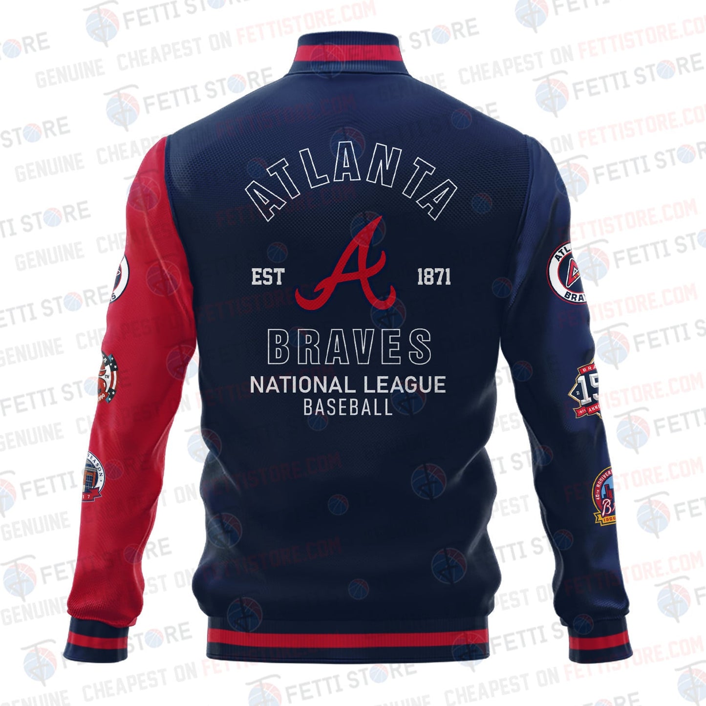 Atlanta Braves American League Baseball Varsity Jacket SH1 - All-Over-Printed Jacket