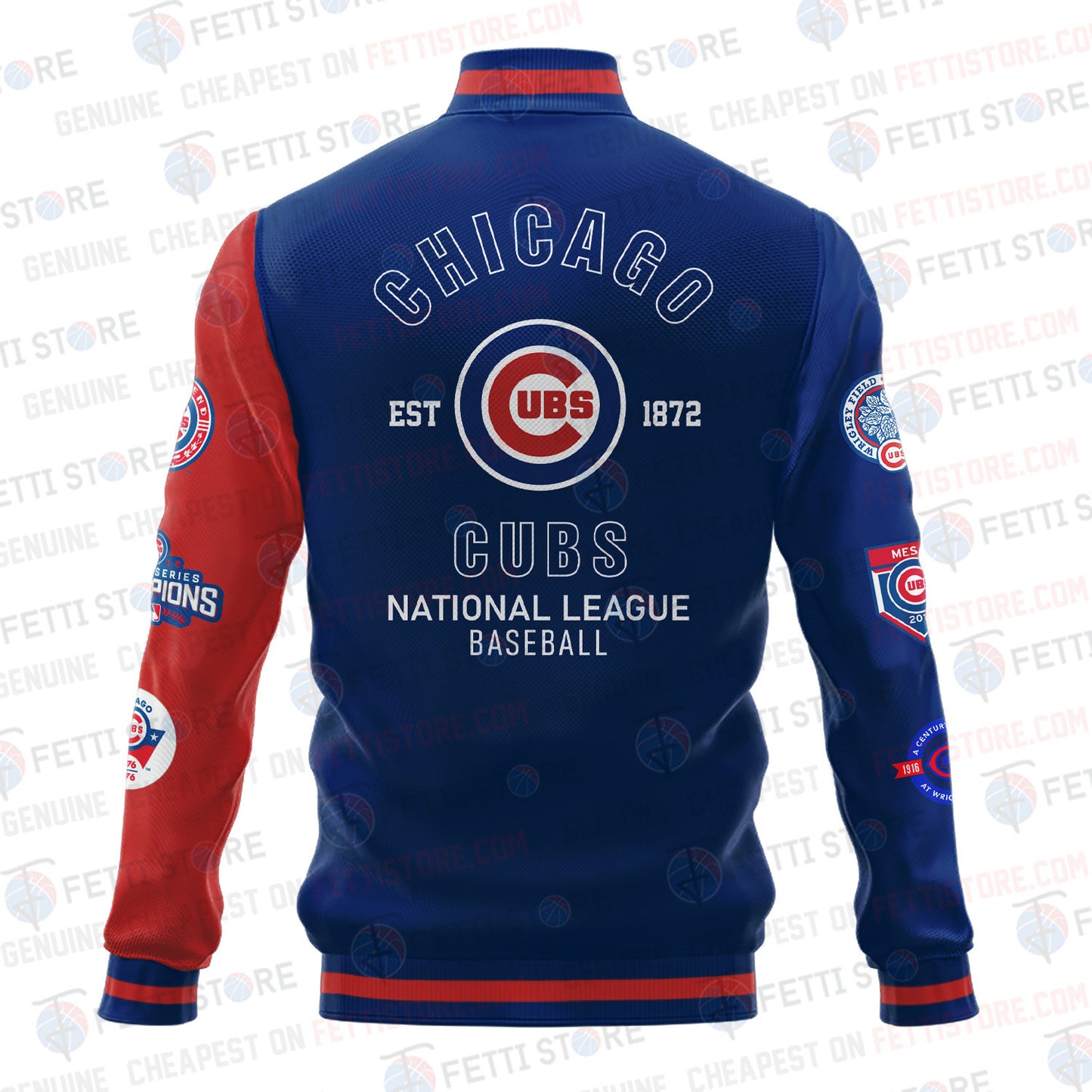 Chicago Cubs American League Baseball Varsity Jacket SH1 - All-Over-Printed Jacket
