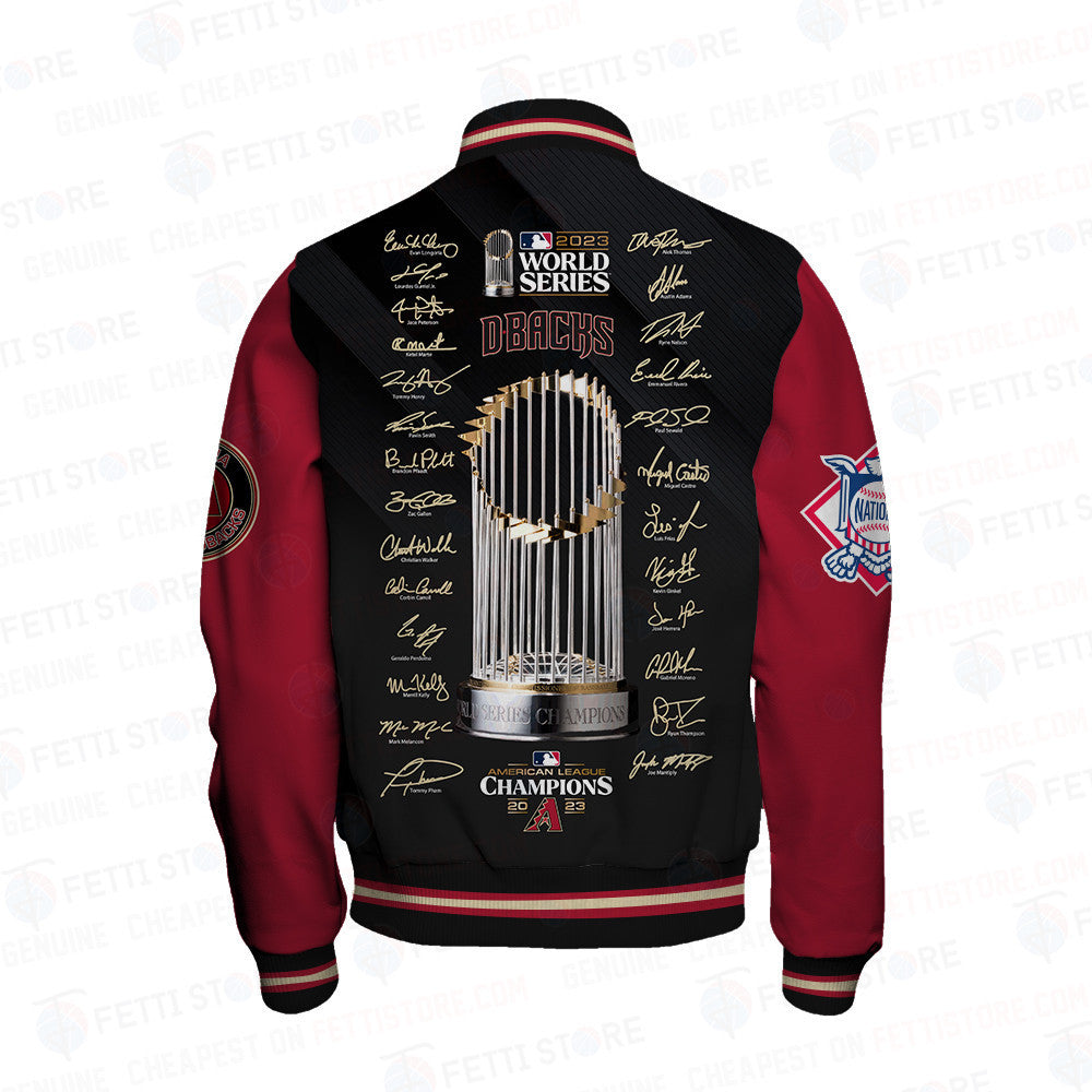 Arizona Diamondbacks - Major League Baseball AOP Varsity Jacket V15 - All-Over-Printed Jacket