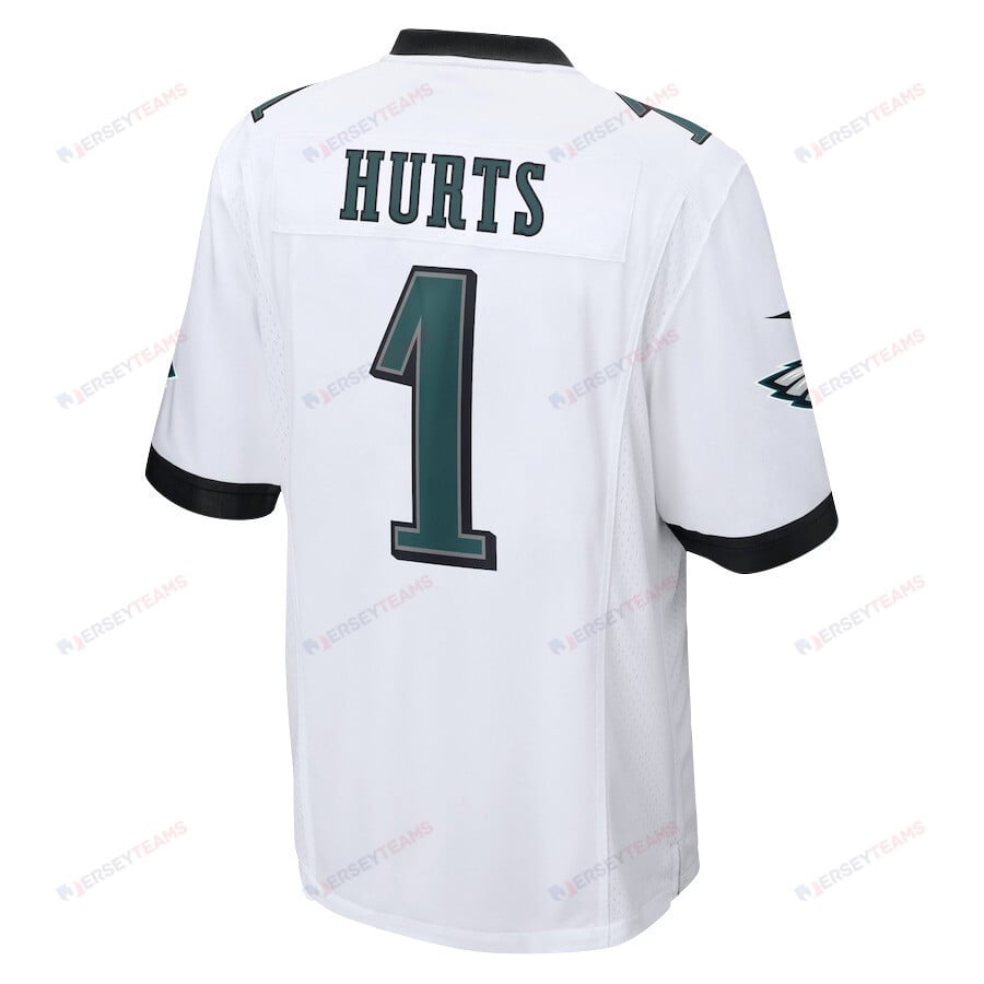 Jalen Hurts 1 Philadelphia Eagles Heartbeat Game Jersey - Men, White