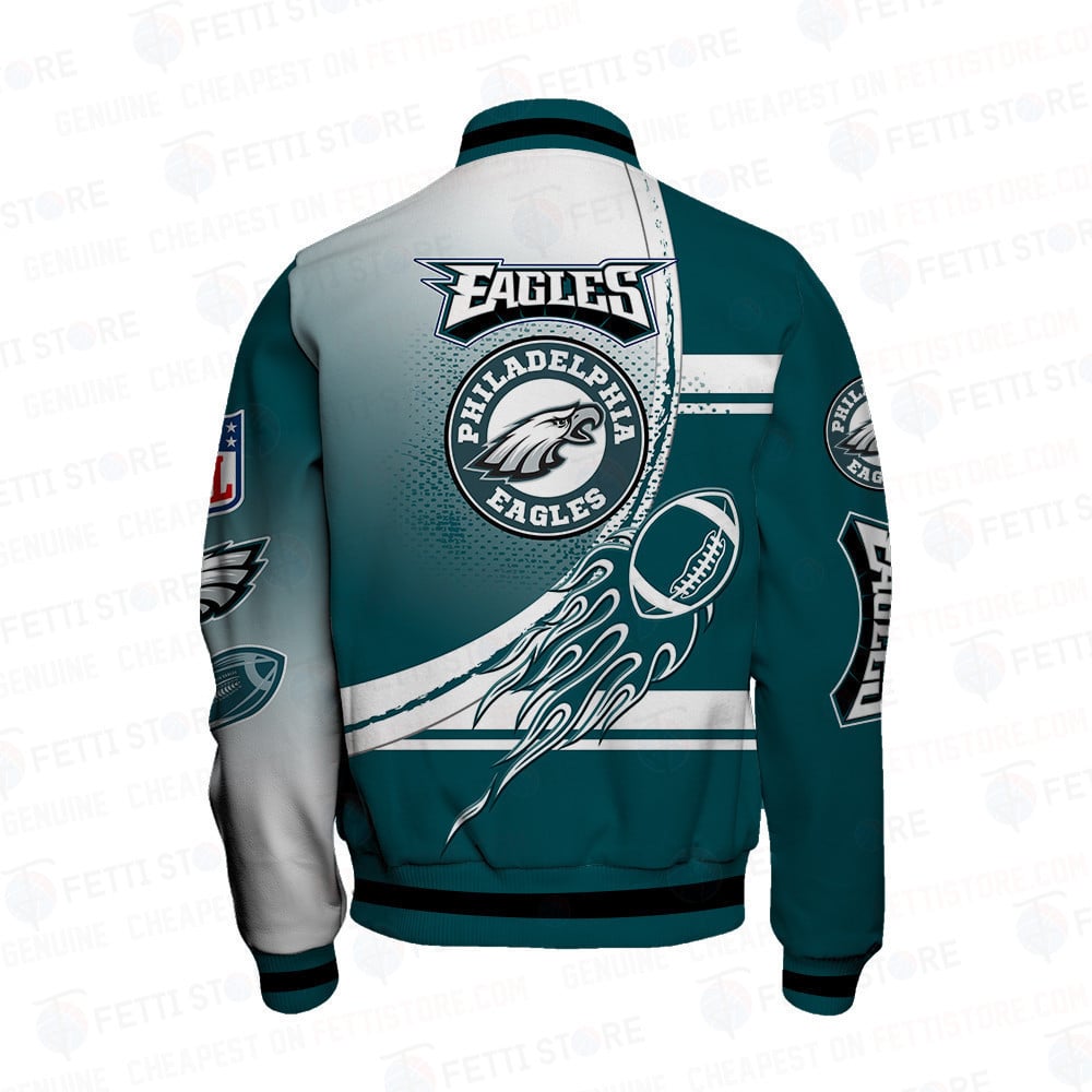 Philadelphia Eagles American Football League Pattern Varsity Jacket SH1 V3 - All-Over-Printed Jacket