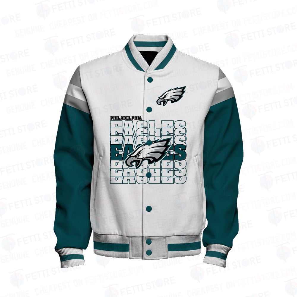 Philadelphia Eagles NFL 2024 Varsity Jacket STM V4 - All-Over-Printed Jacket