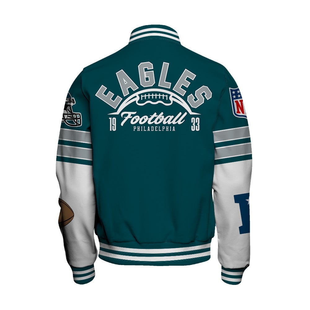 Philadelphia Eagles National Football League 2024 Feel The Power Unisex Varsity Jacket - All-Over-Printed Jacket