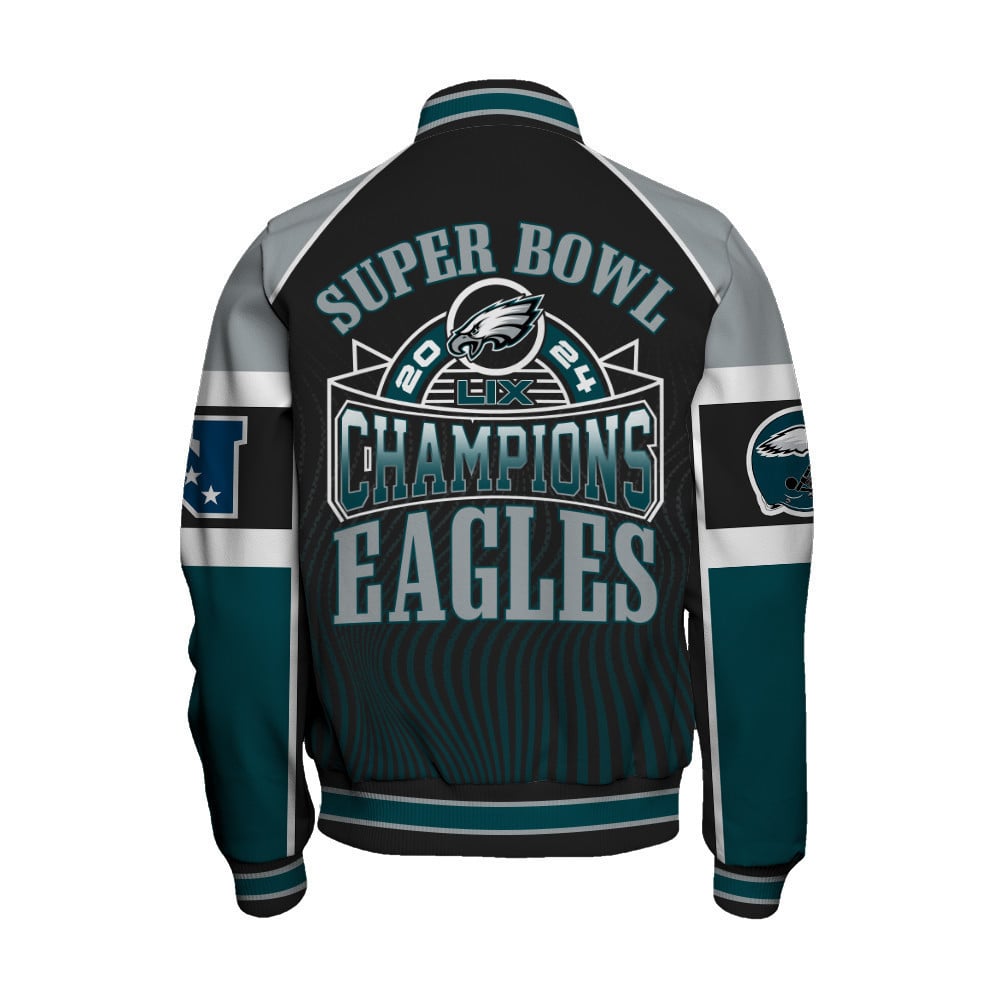 Philadelphia Eagles Super Bowl LIX Champions Eternal Glory Varsity Jacket - All-Over-Printed Jacket