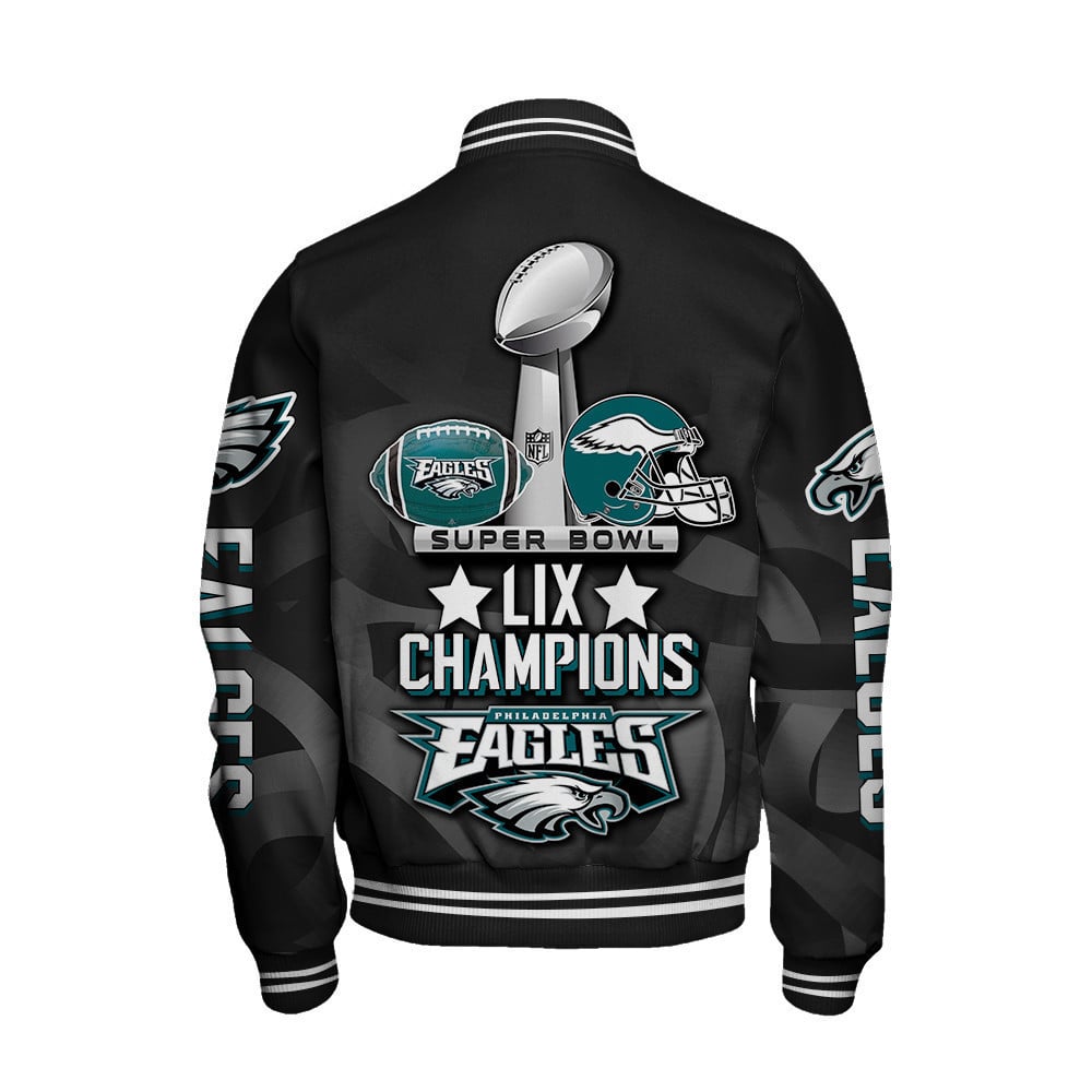 Philadelphia Eagles Super Bowl LIX Champions A Night to Remember Varsity Jacket - All-Over-Printed Jacket