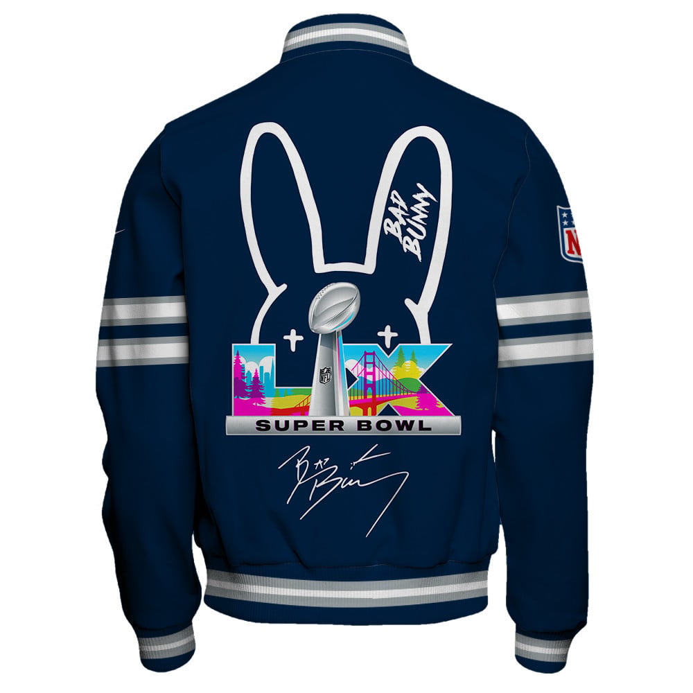Seattle Seahawks NFL x Bad Bunny Super Bowl 2025-26 Varsity Jacket