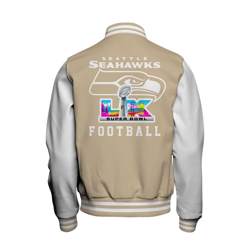 Seattle Seahawks Tone-on-tone Color Coordination Varsity Jacket