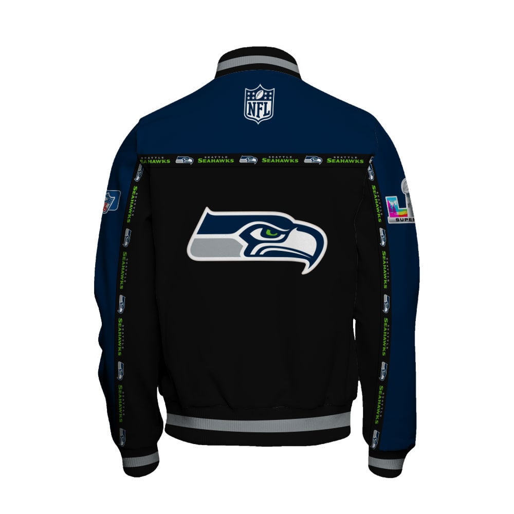 NFL Seattle Seahawks Style & Passion Super Bowl LX Varsity Jacket