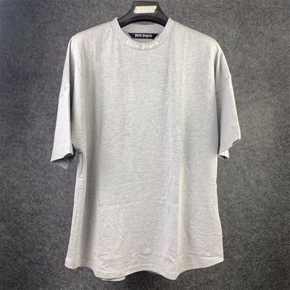 Palm Angels Classic Logo Over T-Shirt Melange 'Grey/White'
