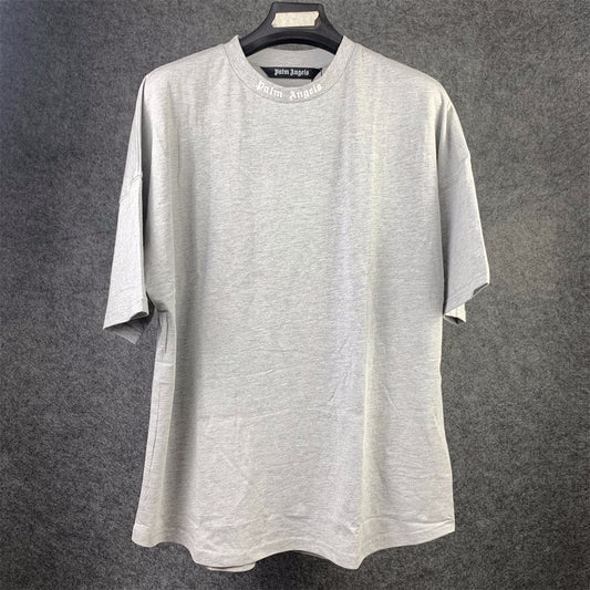Palm Angels Classic Logo Over T-Shirt Melange 'Grey/White'