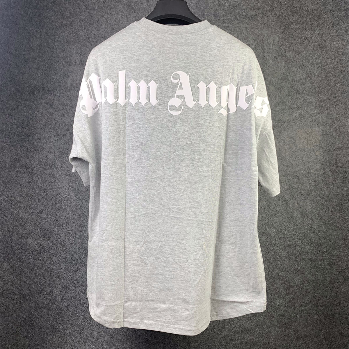 Palm Angels Classic Logo Over T-Shirt Melange 'Grey/White'