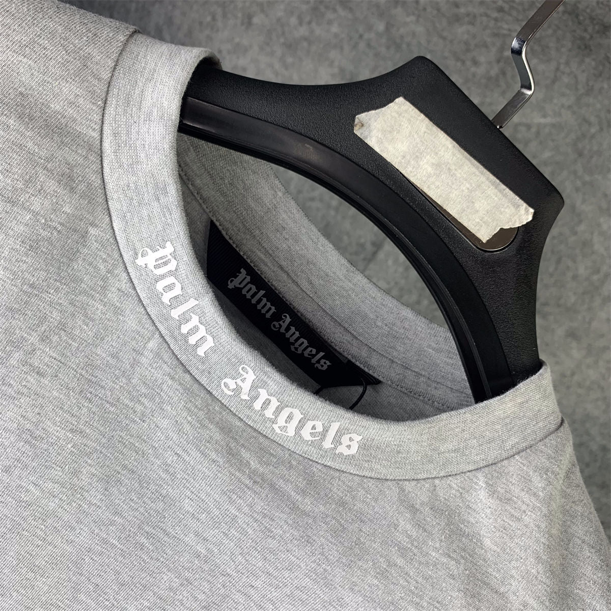 Palm Angels Classic Logo Over T-Shirt Melange 'Grey/White'