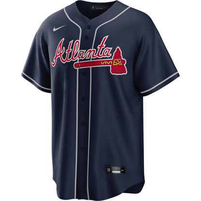 Ronald Acuña Jr. Atlanta Braves Nike Big &amp;amp; Tall Alternate Replica Player Jersey - Navy