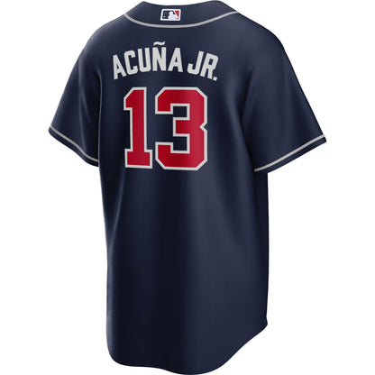 Ronald Acuña Jr. Atlanta Braves Nike Big &amp;amp; Tall Alternate Replica Player Jersey - Navy