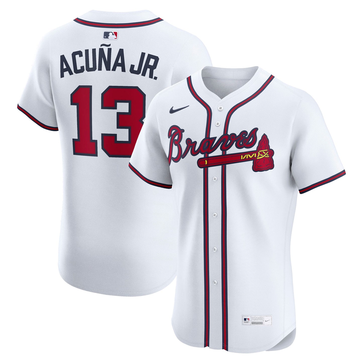 Ronald Acuña Jr. Atlanta Braves Nike Home Elite Player Jersey - White
