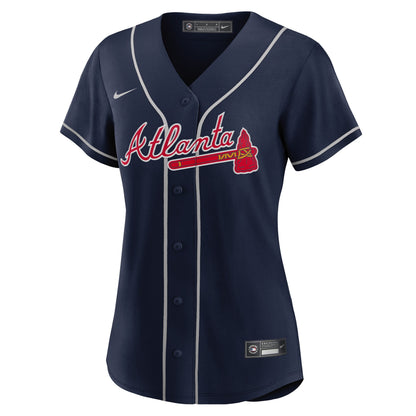 Ronald Acuña Jr. Atlanta Braves Nike Women's Alternate Replica Player Jersey - Navy