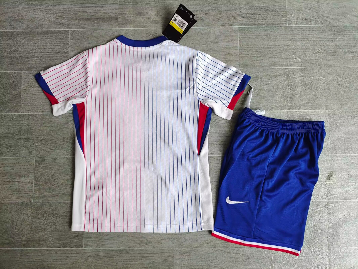 KIDS France National Team 2024/25 Home Football Kit Set (Jersey + Shorts)