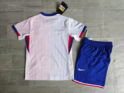 KIDS France National Team 2024/25 Home Football Kit Set (Jersey + Shorts)