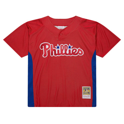 Roy Halladay Philadelphia Phillies Mitchell &amp;amp; Ness Authentic Batting Practice Jersey - Red