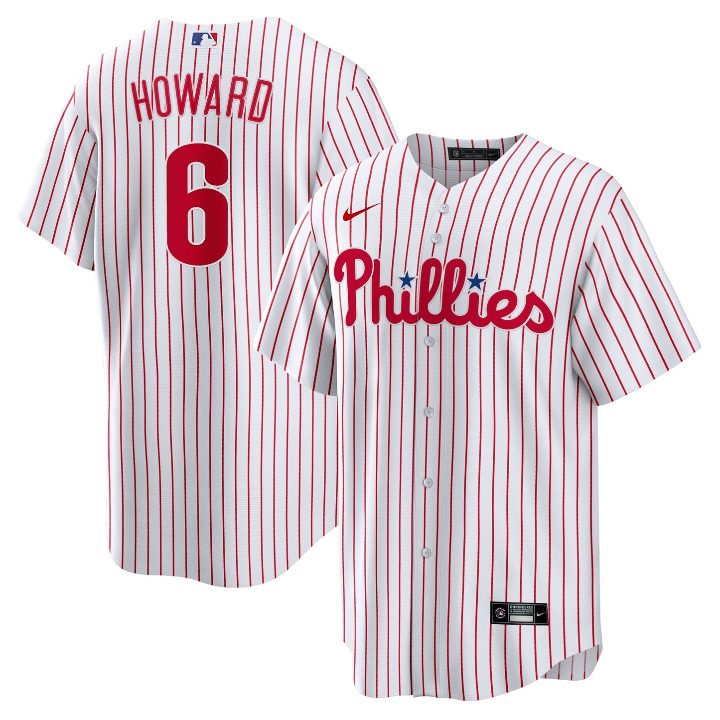 Ryan Howard Philadelphia Phillies Nike Replica Player Jersey - White