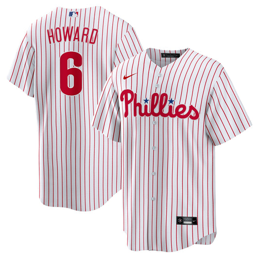 Ryan Howard Philadelphia Phillies Nike Replica Player Jersey - White