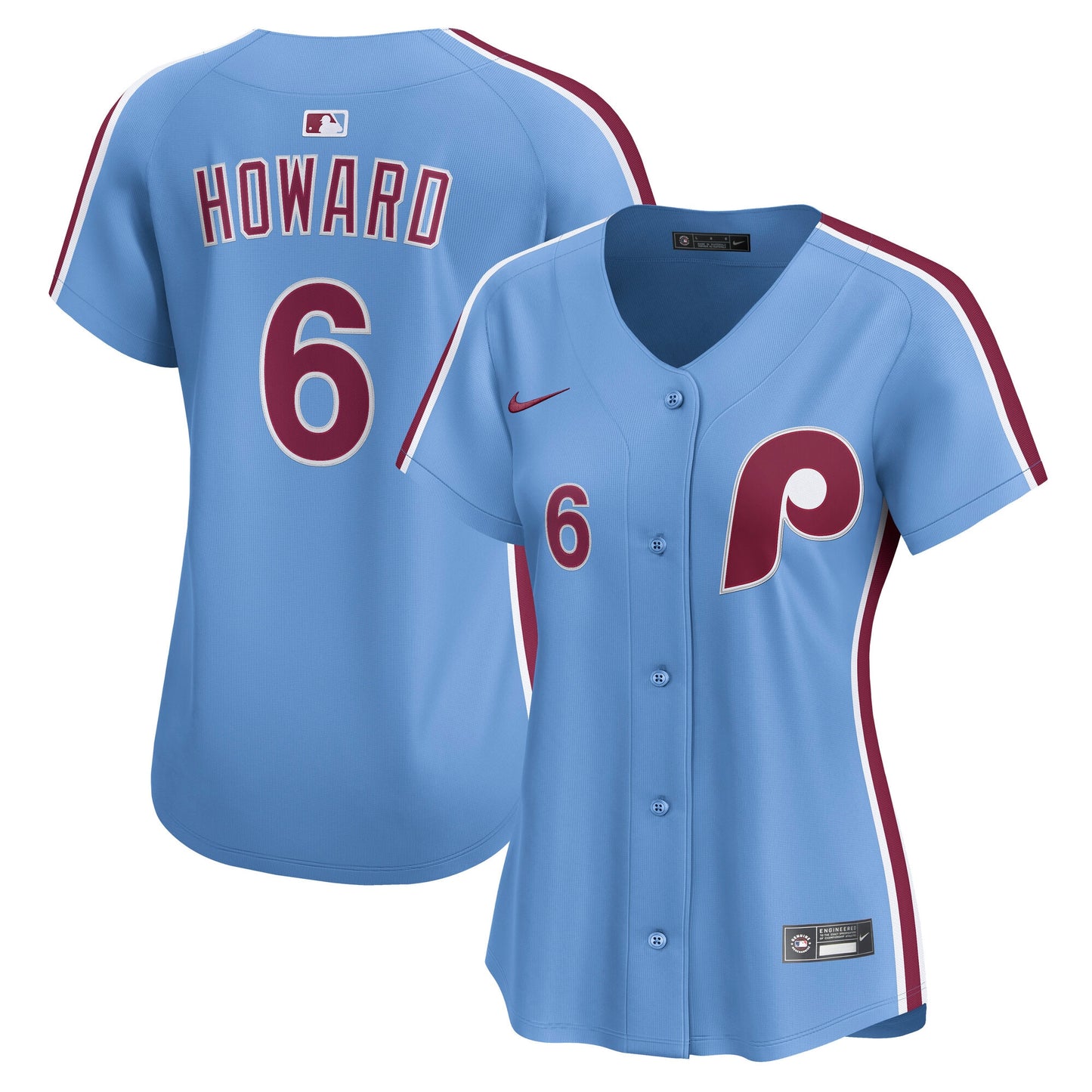 Ryan Howard Philadelphia Phillies Nike Women's Alternate Limited Jersey - Light Blue