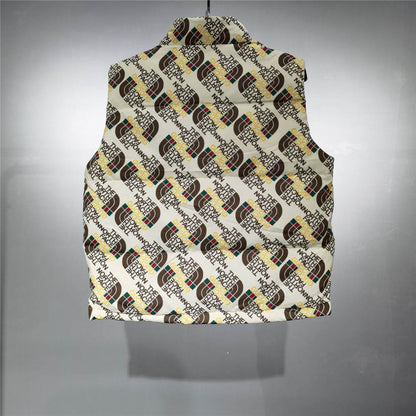 The North Face x Gucci Down Vest 'Ivory/Brown'