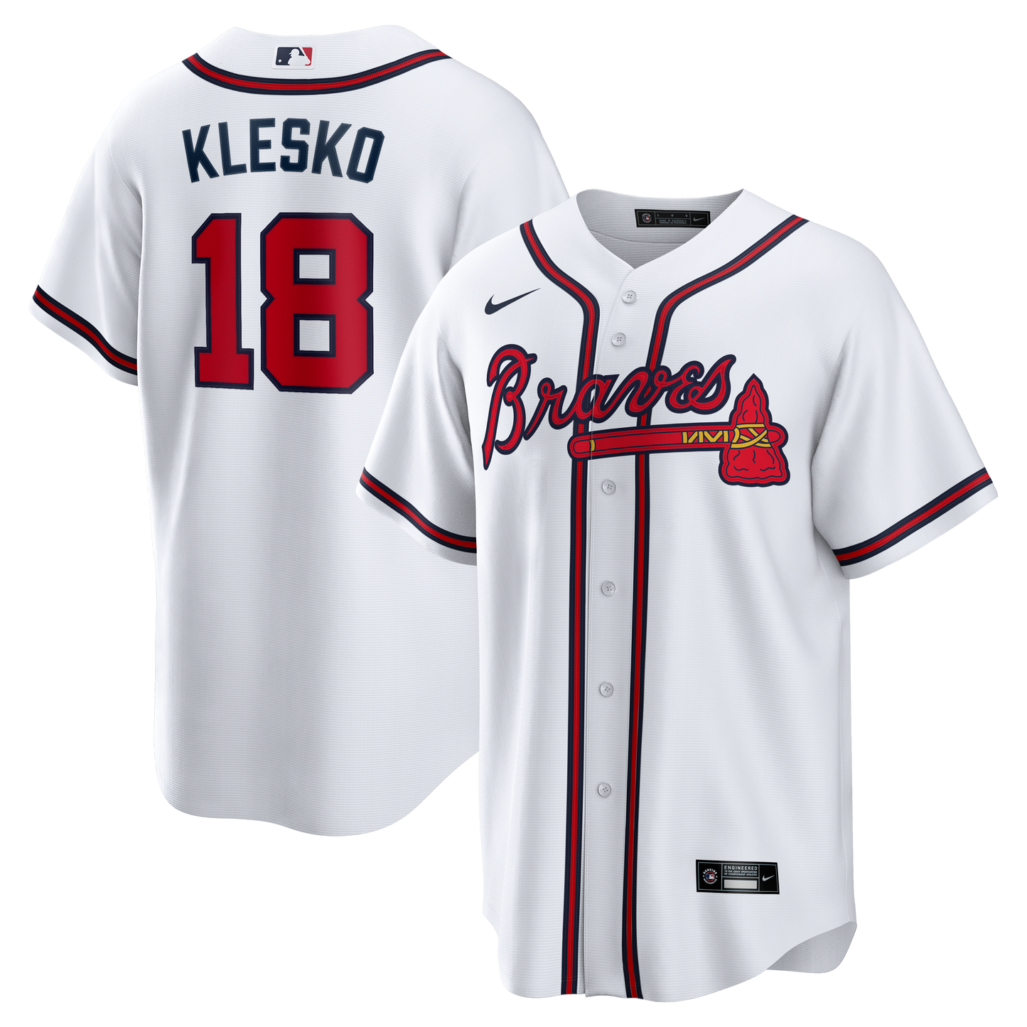 Ryan Klesko Atlanta Braves Nike Home Retired Player Replica Jersey - White