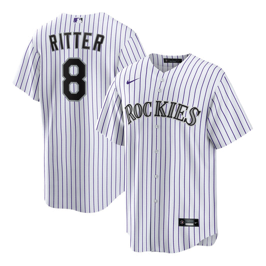 Ryan Ritter Colorado Rockies Nike Home Replica Jersey - White
