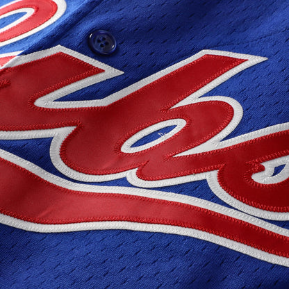 Ryne Sandberg Chicago Cubs Mitchell &amp;amp; Ness Cooperstown Collection 1996 Mesh Batting Practice Button-Up Jersey - Royal