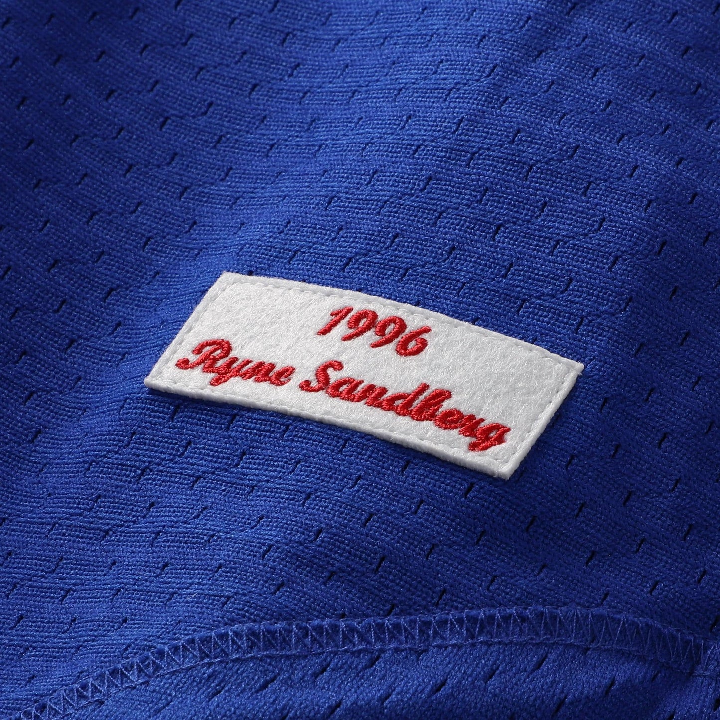 Ryne Sandberg Chicago Cubs Mitchell &amp;amp; Ness Cooperstown Collection 1996 Mesh Batting Practice Button-Up Jersey - Royal