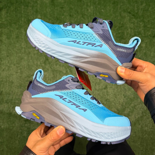Altra Olympus 6 Blue Grey Men Women Lightweight Trail Running Shoes
