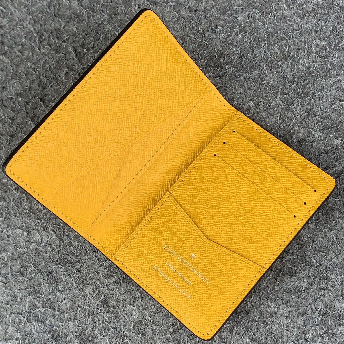 LV Brazza Wallet Damier 'Pop Yellow'
