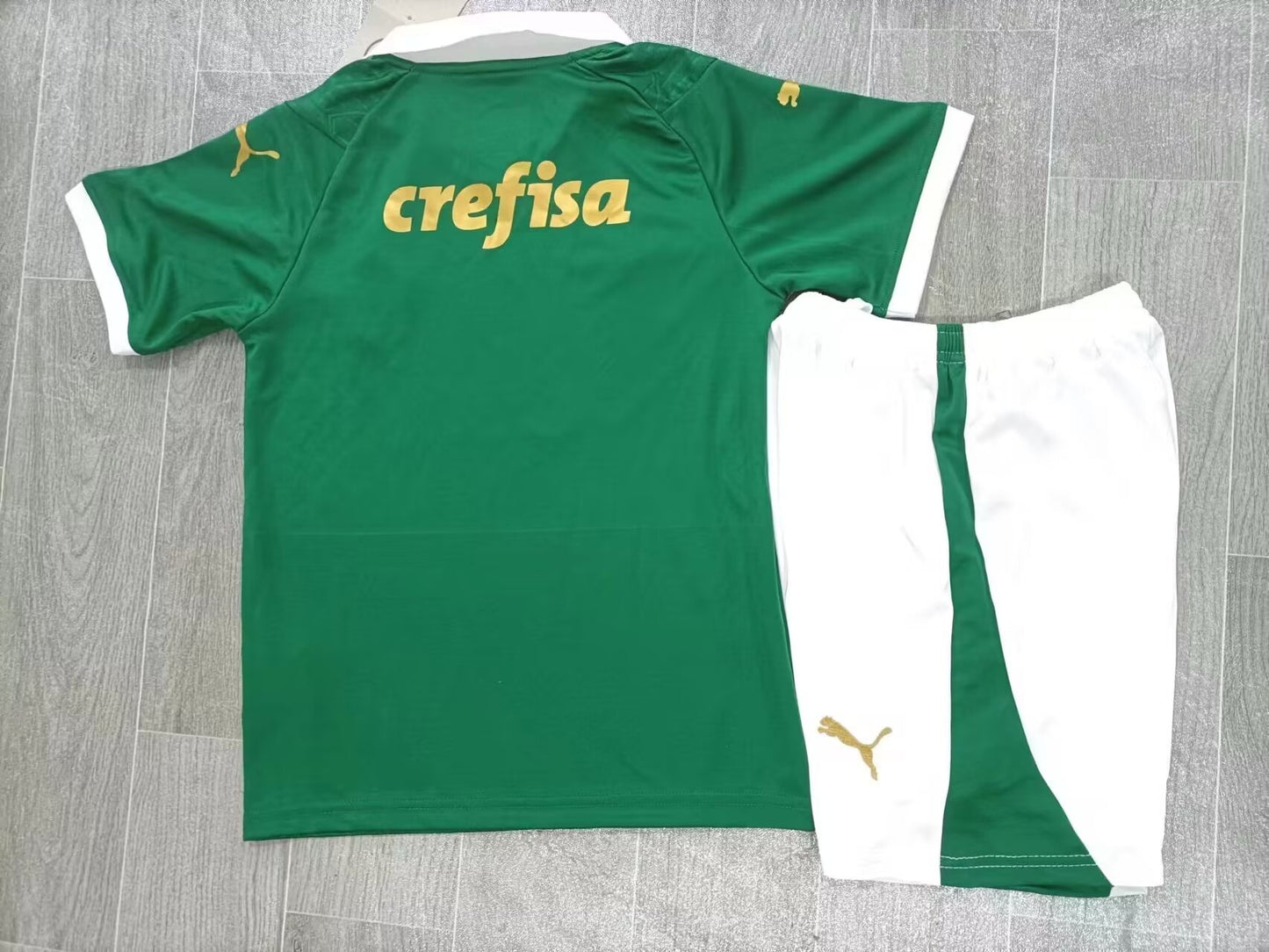 KIDS SE Palmeiras 2024/25 Home Football Kit Set (Jersey + Shorts)