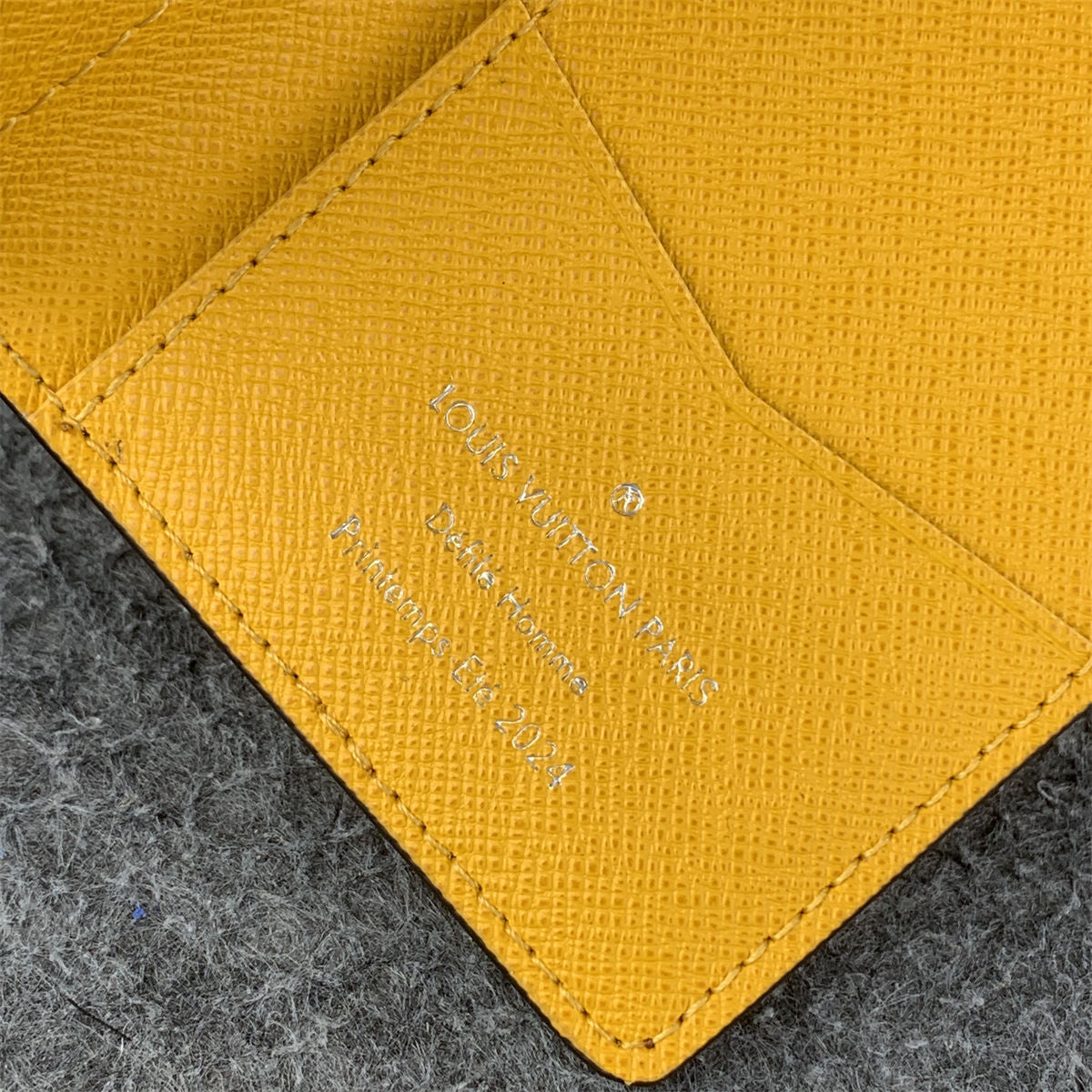 LV Brazza Wallet Damier 'Pop Yellow'