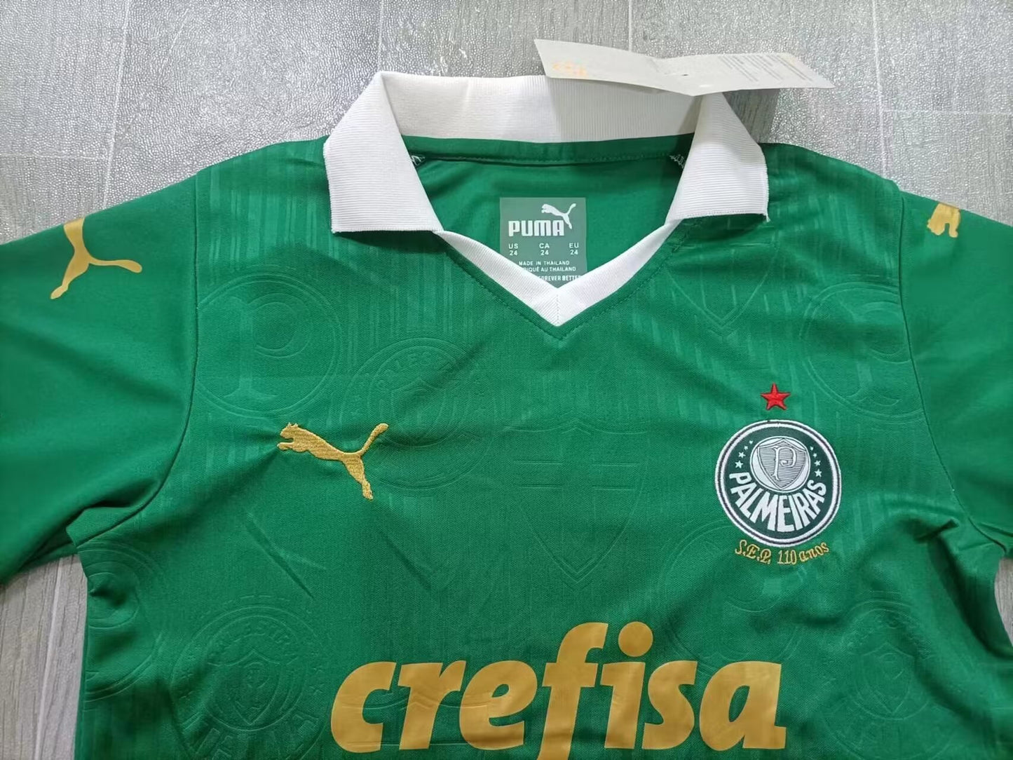 KIDS SE Palmeiras 2024/25 Home Football Kit Set (Jersey + Shorts)
