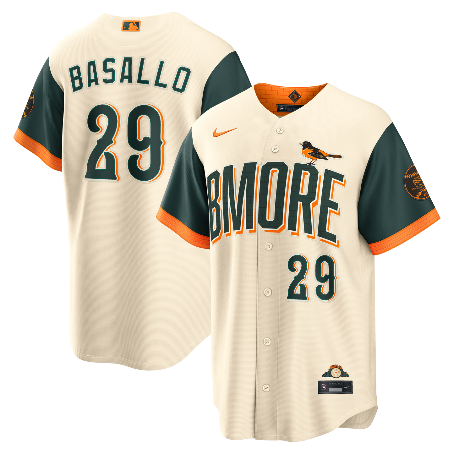 Samuel Basallo Baltimore Orioles Nike 2026 City Connect Stadium Jersey - Cream